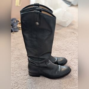 Frye Melissa Button Boots - Sz 7 Black